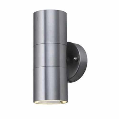 Wandlamp LED 2x4Watt RVS 230Volt IP44 dimbaar, Tuin en Terras, Buitenverlichting, Ophalen of Verzenden