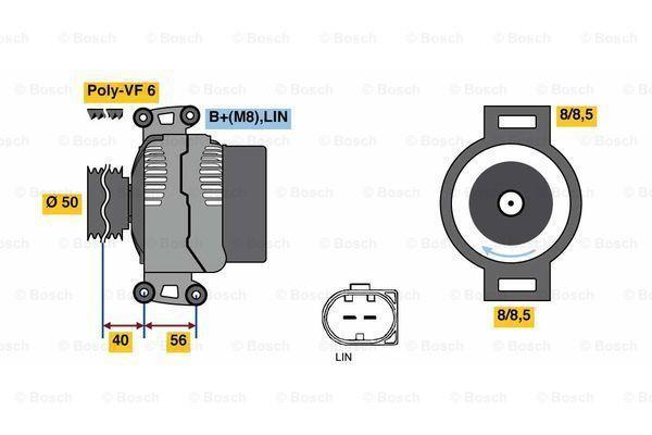 Dynamo / Alternator MERCEDES-BENZ C-KLASSE (C 200 CDI,C 2..., Auto-onderdelen, Motor en Toebehoren, Nieuw, Ophalen of Verzenden