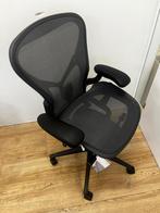 Herman Miller Aeron Remastered Posturefit - Als Nieuw, Huis en Inrichting, Bureaustoelen, Verzenden, Zwart, Zo goed als nieuw