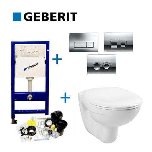 Geberit UP100 Toiletset Compleet | Inbouwreservoir | BWS, Doe-het-zelf en Verbouw, Sanitair, Overige typen, Nieuw, Ophalen of Verzenden