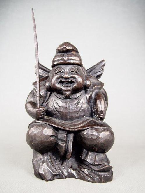 Brons - Ishizaki Shuho  - Ebisu  een godheid die, Antiek en Kunst, Antiek | Overige Antiek