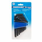 Silverline inbussleutelset - chroom-vanadium staal - met..., Doe-het-zelf en Verbouw, Gereedschap | Handgereedschap, Ophalen of Verzenden