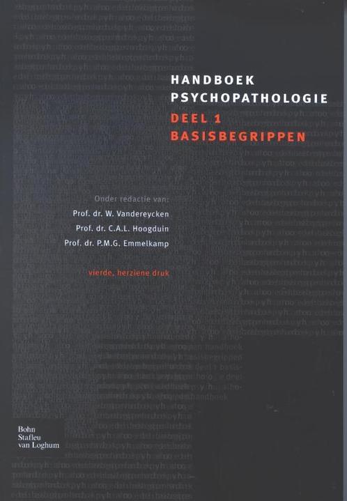 Handboek Psychopathologie 1 Basisbegrippen 9789031353095, Boeken, Studieboeken en Cursussen, Zo goed als nieuw, Verzenden