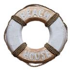 Houten decoratie reddingsboei 40 cm, Verzenden, Nieuw