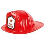 Kinder brandweerhelm rood (Helmen, Hoofddeksels)