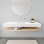 Badkamermeubel BWS Ibiza 150 cm met Washed Oak Planchet, Ophalen of Verzenden, Nieuw, Bad
