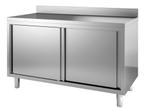Werktafel met schuifdeuren | RVS | 85(H)x70 x140cm, Verzenden, Nieuw in verpakking