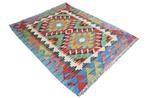 Kleurrijke kilim - Vloerkleed - 80 cm - 65 cm - ongebruikt &, Huis en Inrichting, Stoffering | Tapijten en Kleden, Nieuw