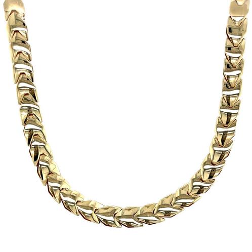 Gouden choker 41.5 cm 14 karaat, Sieraden, Tassen en Uiterlijk, Kettingen, Goud, Zo goed als nieuw, Goud, Verzenden