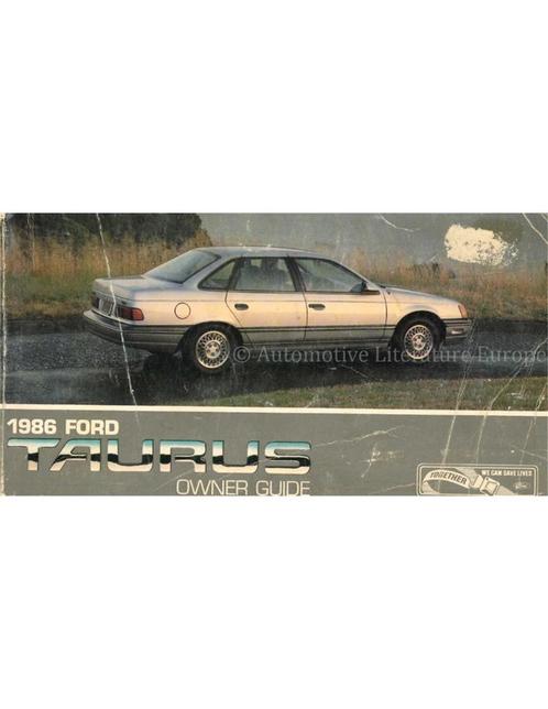 1986 FORD TAURUS INSTRUCTIEBOEKJE ENGELS (USA), Auto diversen, Handleidingen en Instructieboekjes