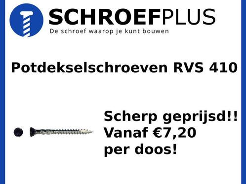Potdekselschroeven RVS 410  | Potdekselschroef RVS 410, Doe-het-zelf en Verbouw, IJzerwaren en Bevestigingsmiddelen, Nieuw, Rvs