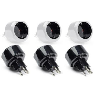 Reisstekker | 3 stuks | Europa naar Zwitserland, Caravans en Kamperen, Kampeeraccessoires, Nieuw, Verzenden