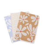 HEMA Schriften A6 bloemen - 3 stuks, Verzenden, Nieuw