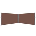 vidaXL Windscherm uittrekbaar 160x600 cm bruin, Verzenden, Nieuw