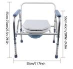 Opvouwbare verstelbare toiletstoel met armleuningen, Verzenden, Nieuw