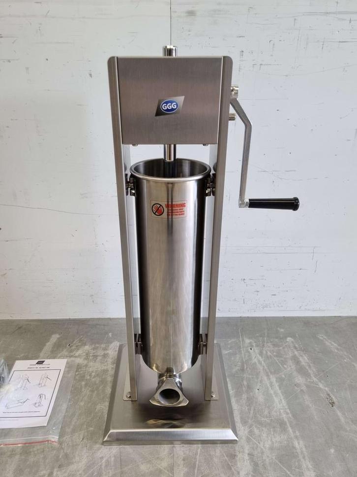 RVS Verticale vulbus stopbus worstvuller 7 liter Horeca, Zakelijke goederen, Horeca | Keukenapparatuur, Nieuw in verpakking, Ophalen of Verzenden