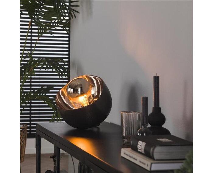 Tafellamp Ø28 mirror - Zwart nikkel, Huis en Inrichting, Lampen | Tafellampen, Nieuw, Ophalen of Verzenden