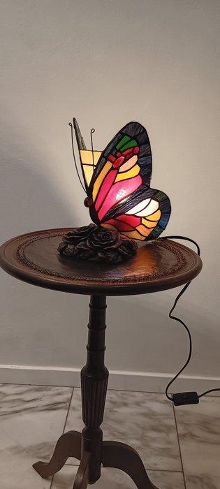 Lamp - Tiffany stijl - Glas- resin - tafellamp vlinder, Antiek en Kunst, Kunst | Designobjecten