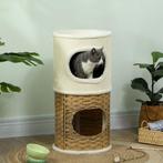 TRUUSK Krabton 80 Cm Hoog Ø 40 Cm Drielaagse Kattenton Met P, Dieren en Toebehoren, Katten-accessoires, Verzenden, Nieuw