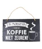 Leisteen Bordje Koffie 25cm, Hobby en Vrije tijd, Nieuw, Verzenden