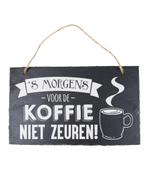 Leisteen Bordje Koffie 25cm, Verzenden, Nieuw