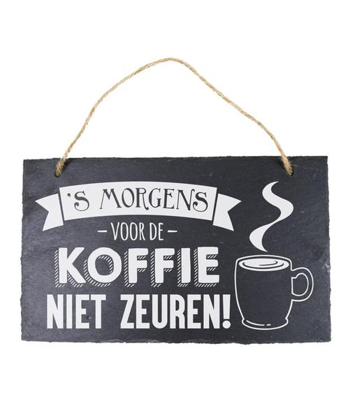 Leisteen Bordje Koffie 25cm, Hobby en Vrije tijd, Feestartikelen, Nieuw, Verzenden