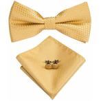 Fako Fashion® - Vlinderstrik, Pochette & Manchetknopen -, Verzenden, Nieuw