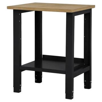 Nieuwe werktafel - 72.5x62x85-90cm - werkbank - zwart beschikbaar voor biedingen