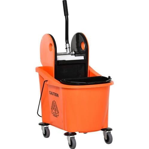 TRUUSK Mobiele Schoonmaakwagen - Met Wringinrichting - 36 li, Huis en Inrichting, Schoonmaakartikelen, Verzenden