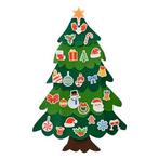 Aftelkalender kerstboom | Decoris | 103 x 70 cm | 26-delig, Verzenden, Nieuw