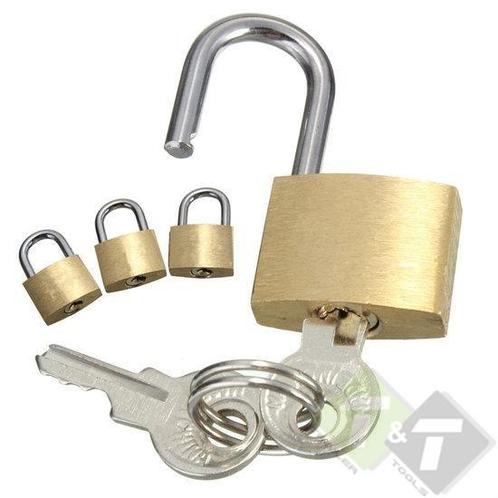 Hangslot, Hangsloten, Sloten, Slotjes, Hang, 3x20 Mm, Doe-het-zelf en Verbouw, Hang- en Sluitwerk, Overige typen, Nieuw, Koper of Messing