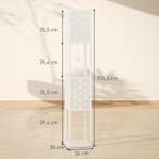 TRUUSK Staande Lamp Met 2 Vakken - E27 Fitting - Roosterpatr, Verzenden, Nieuw