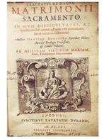 Bonacina Martino. - Tractatus de magno Matrimonii sacramento, Antiek en Kunst, Antiek | Boeken en Bijbels