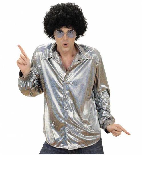 Holografische blouse zilver, Kleding | Heren, Carnavalskleding en Feestkleding, Nieuw, Ophalen of Verzenden