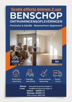 Benschop Ontruimingen en Opleveringen, Inpakservice, Bedrijfsverhuizingen