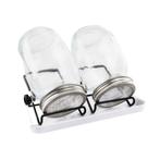 Kiemglas - 2 Stuks - 1000ML - Kiempot set - Groente kiemen -, Verzenden, Nieuw