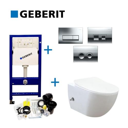Geberit UP100 Toiletset set57 Bidet met Warm en Koud Water, Doe-het-zelf en Verbouw, Sanitair, Overige typen, Nieuw, Ophalen of Verzenden