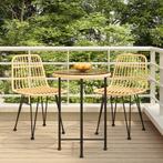 vidaXL 3-delige Tuinset poly rattan, 3 zitplaatsen, Nieuw, Tuinset, Verzenden