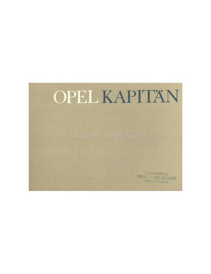 1964 OPEL KAPITÄN BROCHURE NEDERLANDS, Boeken, Auto's | Folders en Tijdschriften, Opel