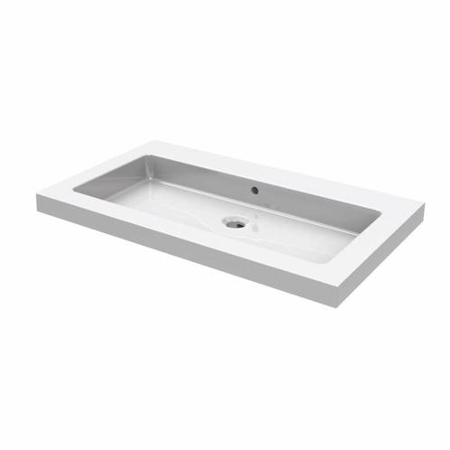 Wastafel Keramiek 60, 80,100,120 Cm (0,1 Of 2 Kraangaten), Doe-het-zelf en Verbouw, Sanitair, Ophalen of Verzenden