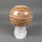 Prachtige Aragonietbol Bol - Hoogte: 9 cm - Breedte: 8.5 cm-, Verzamelen