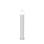 Staande buitenlamp wit met opaal witte kap 70 cm - Odense, Nieuw, Overige stijlen