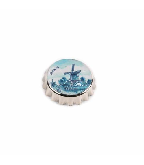 Kroonkurkopener magneet molen delftsblauw, Kleding | Heren, Schoenen, Nieuw, Ophalen of Verzenden