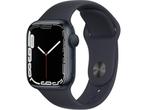 Apple Watch Series 7 (41mm) Zwart (Zwart), Verzenden, Zo goed als nieuw