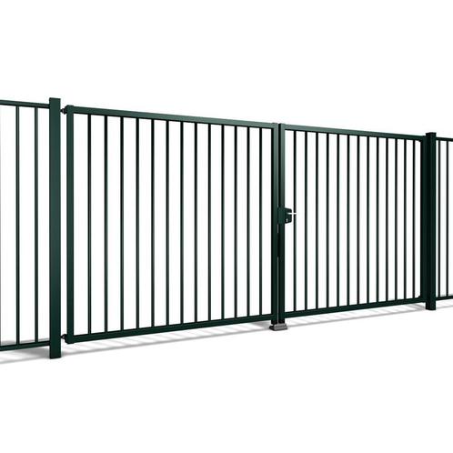 Hekwerk Pro Dubbele poort Vesta h125 x b300cm gecoat gree..., Tuin en Terras, Schuttingen, Nieuw, Ophalen of Verzenden