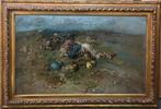 Tito Pellicciotti(1871-1950) - Pastorelli a riposo, Antiek en Kunst