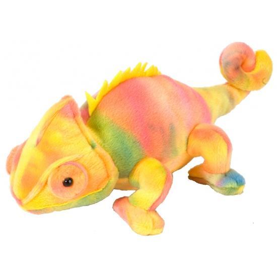 Pluche kameleon knuffel 20 cm - Knuffel reptielen, Kinderen en Baby's, Speelgoed | Knuffels en Pluche, Verzenden