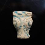 Oud-Egyptisch faience Amulet - Ram-Head – Laatste Periode