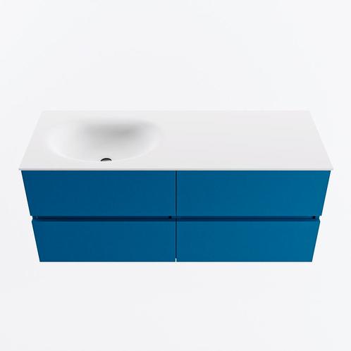 MONDIAZ VICA 120cm badmeubel onderkast Jeans 4 lades., Doe-het-zelf en Verbouw, Sanitair, Bad, Nieuw, Ophalen of Verzenden