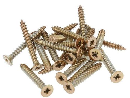 20 stuks Houtschroeven pozidrive 3.7X30 mm PVD Gepolijst, Doe-het-zelf en Verbouw, IJzerwaren en Bevestigingsmiddelen, Nieuw, Ophalen of Verzenden